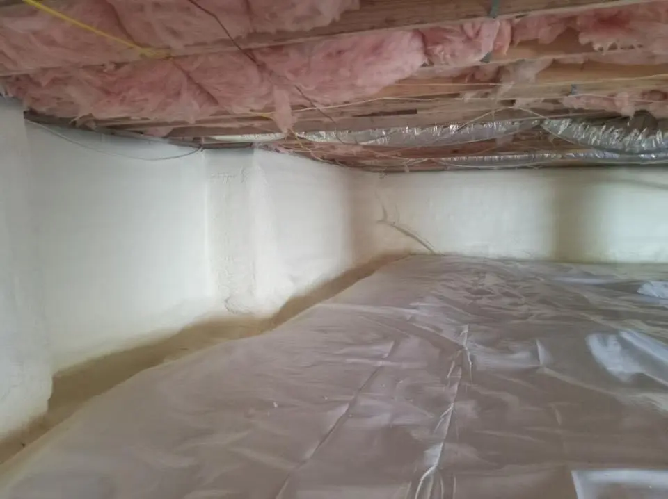 Crawl space encapsulation with closed-cell spray foam for Spray Foam Roofing in Pepper Pike